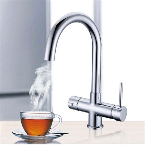 omega 3 way instant hot water kitchen tap complete unit chrome hkt01c cu bathroom house