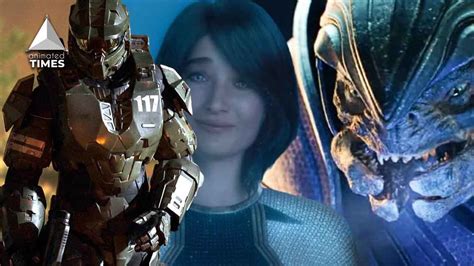 new trailer for halo tv show reveals live action covenant aliens and cortana animated times