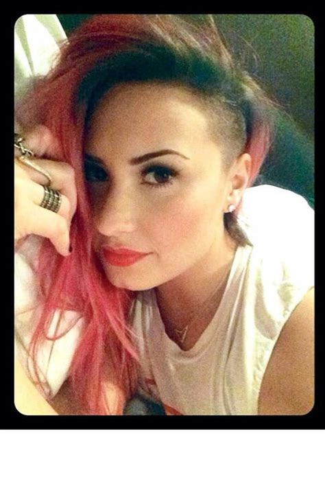Demi Lovato And Hair Shaved Hair Pink Hair Glamour Uk
