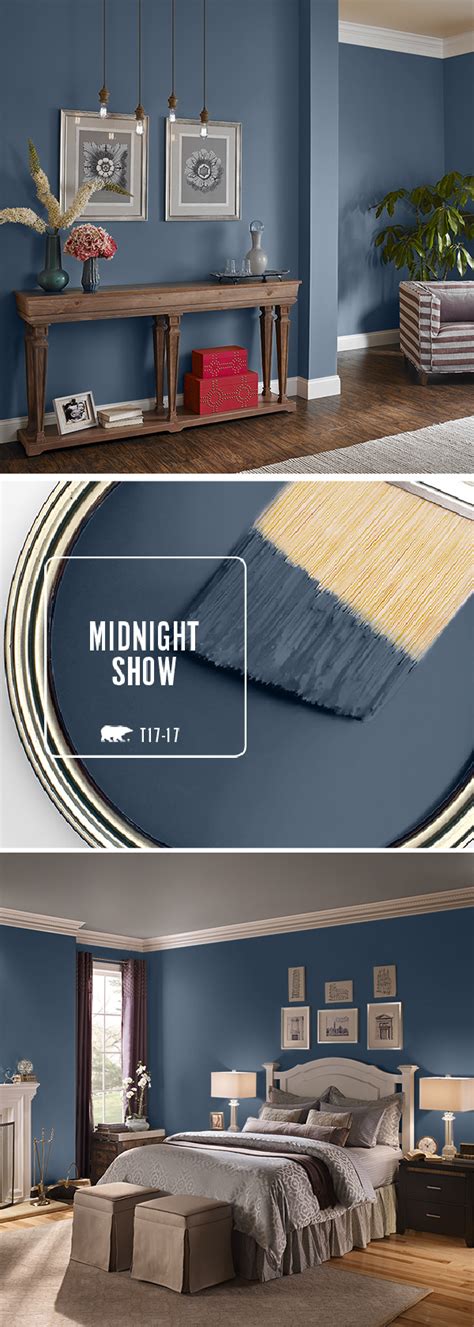 Color Of The Month Midnight Show Colorfully Behr House Colors