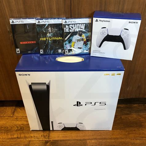 Buy Cheap Sony Playstation 5 Ps5 Console Gamestop System Bundle 3 Games