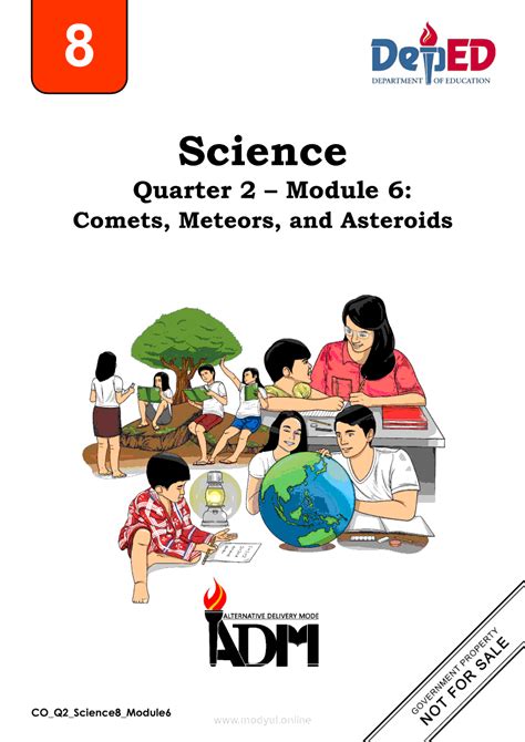 Science 8 Quarter 2 Module 6 Comets Meteors And Asteroids Grade