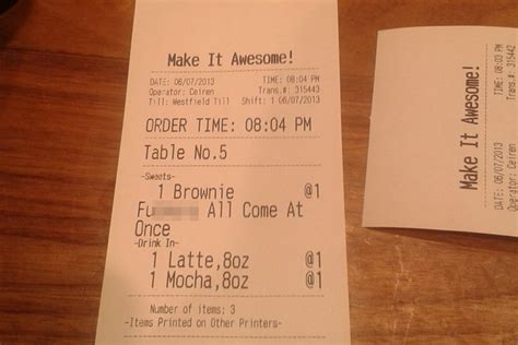 Coffee customers labelled 'f***ers' on receipt in ...