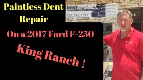 Paintless Dent Repair Ford F 250 Aluminum Youtube