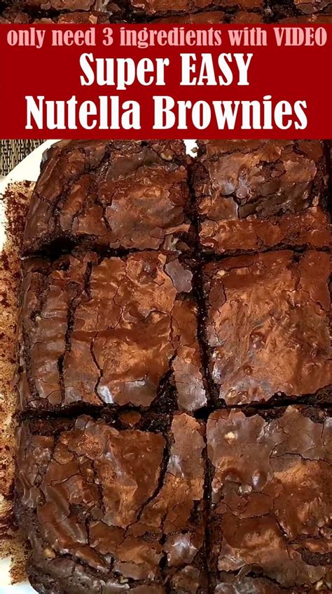 Easy Nutella Brownies Recipe With Video Reserveamana