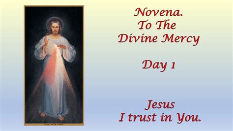 Divine Mercy Novena Day 1 Youtube
