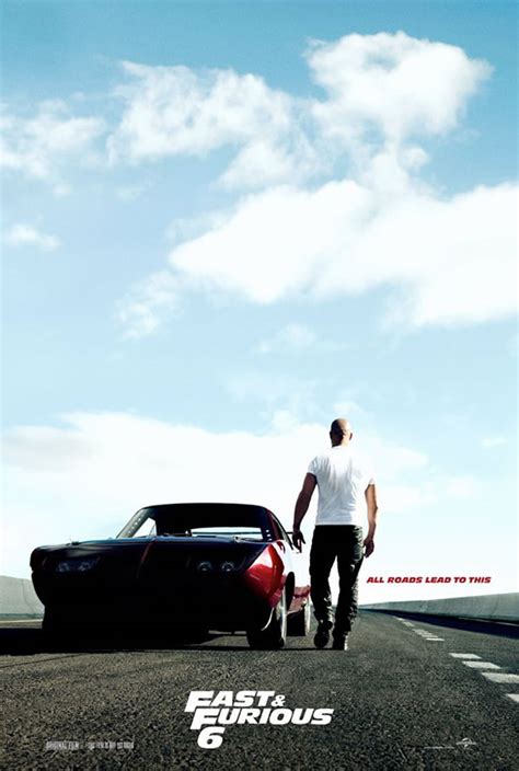 Fast And Furious 6 C - Fast and Furious 6 Affiche teaser – Vin Diesel et sa Dodge Charger