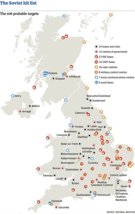 Revealed The 106 Cold War Nuclear Targets Across The Uk Rob Edwards