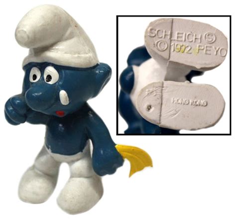 Smurfs Crying Smurf Made In Hong Kong Slight Wear 1972 Smurfs