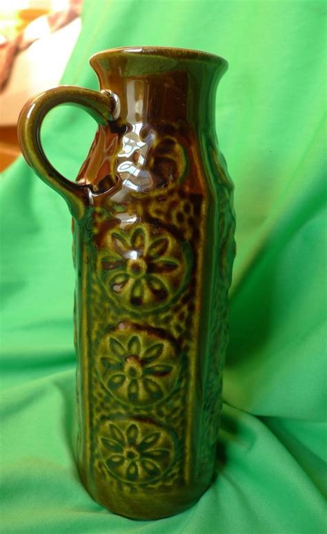 Seide, made in w.germany circa. Vintage West German Studio Art pottery decor ceramic VASE ...
