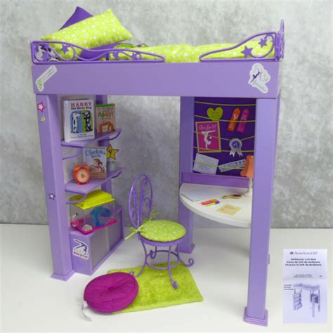 American Girl Doll Mckenna Loft Bed All Accessories Chair Desk Bedroom