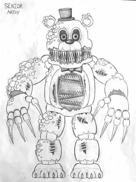 The only reason the knee joints are colored is because the lower torso and upper legs are supposed to look like pants. Five Nights at Freddy's Coloring Pictures Awesome 28 Five ...