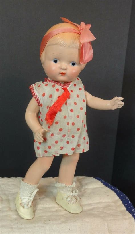 Adorable 11 12 Vintage Composition Doll Patsy Type W Original Outfit