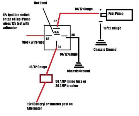 Electric Fuel Pump Wire Diagram