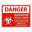 Red Danger Quarantine Infective Outbreak Sign 1212966 Vector Art At 