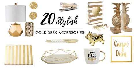 The best work bags can, of course, be different things to different people. 20 Stylish Gold Desk Accessories For Your Office - Chic ...