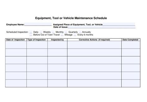 The essential features to look for in preventive maintenance software include scheduling and reporting capabilities, work order and task management tools, work history. Equipment Maintenance Log Template: 20+ Free Templates in Word, PDF and Excel Documents ...