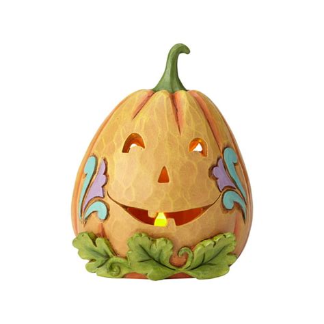 Jim Shore Halloween Lit Jack O Lantern Resin Figurine New With Box