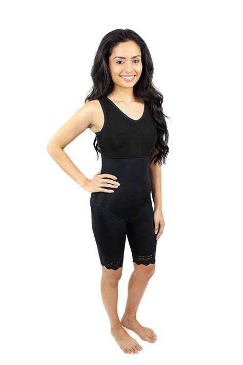 Mid Thigh Body Shaper For Women Post Surgery Compression Garments