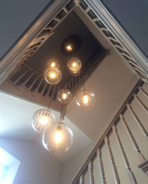 Customisable Glass Globe Cluster Ceiling Light Staged Hereford