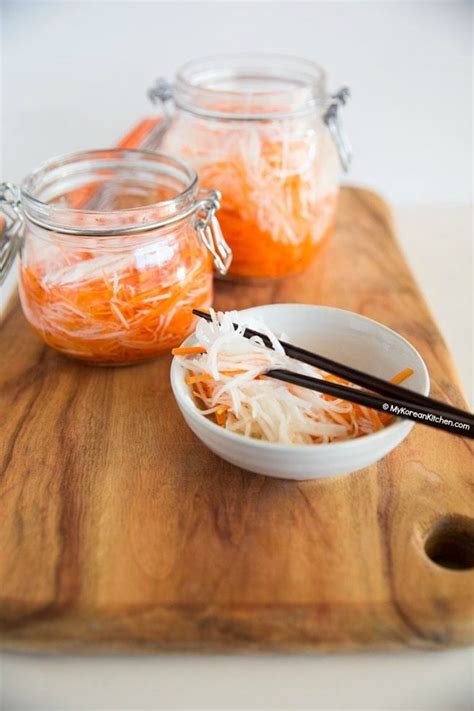 Quick Pickled Carrots And Daikon Radish My Korean Kitchen
