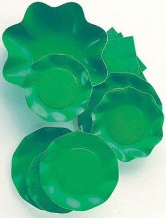 10 Assiettes Jetables Vert Pré 27Cm Vaisselle jetable unie