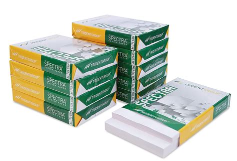 White Trident Spectra Copier Paper Packaging Size 500 Sheets Per Pack