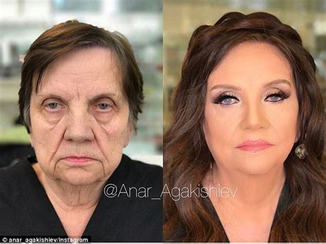Make Up Artist Shaves Decades Off His Clients Ages Makeup For Older