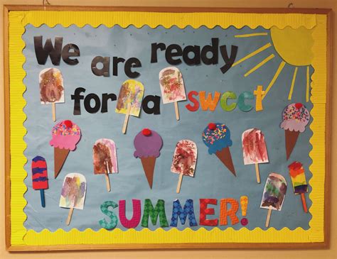 Summer Bulletin Board Ready For A Sweet Summer Daycare Bulletin