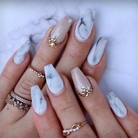 Cute Marble Acrylic Nail Designs 18 Browse Through The Largest
