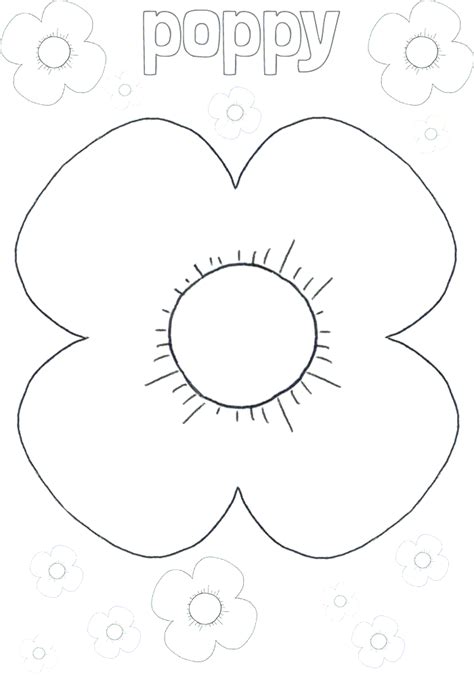 poppy outline playdough mat poppy craft poppy coloring page remembrance day art