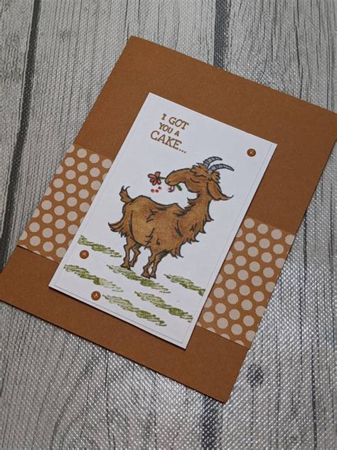 Birthday Cards For Men Stampin Up Way To Goat Goat Cards Etsy