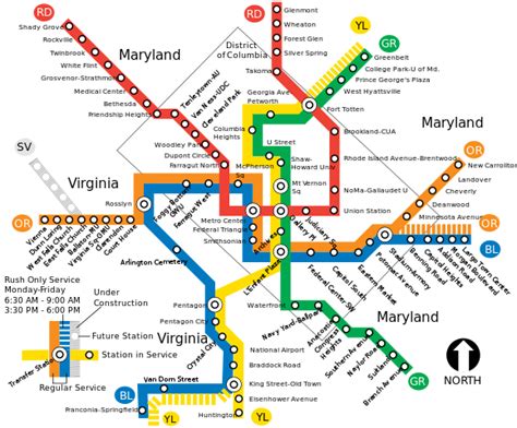 Metro Top Boundaries For Commuting To Dc