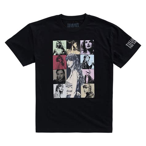 Taylor Swift The Eras Tour Black T Shirt Taylor Swift Official Store