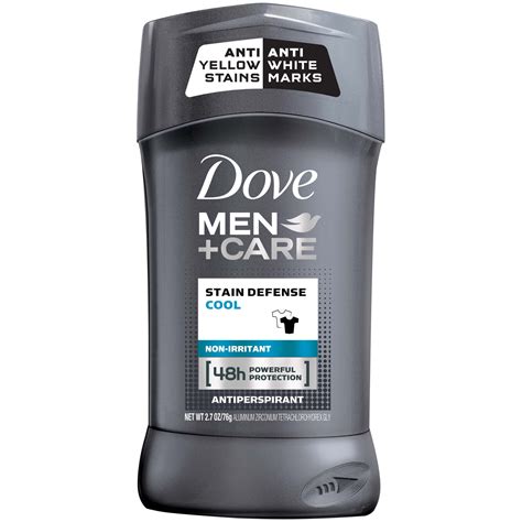 Dove Mencare Stain Defense Cool Antiperspirant Deodorant Stick 27 Oz