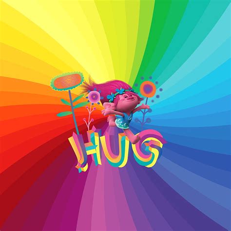 1920x1080px 1080p Free Download Hugs From Poppy Trolls Colorful