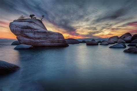 Bonsai Rock At Lake Tahoe Photograph By Rick Strobaugh