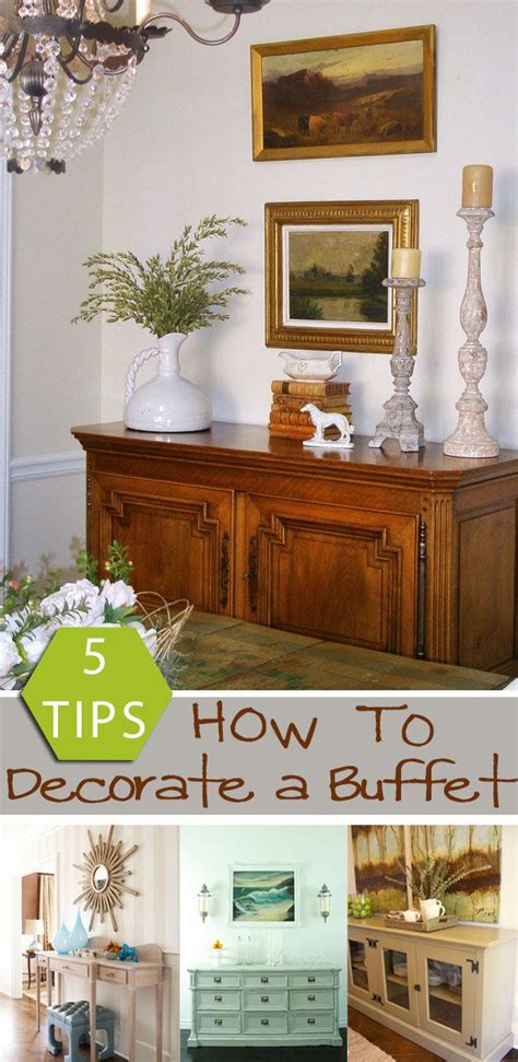 How To Decorate A Dining Room Buffet Table