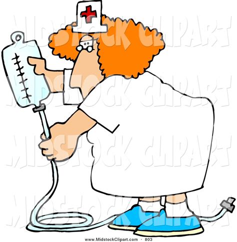 Animated Image Of Nurse With Iv