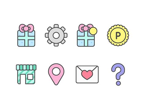 Kawaii Icons By Chelsey W On Dribbble