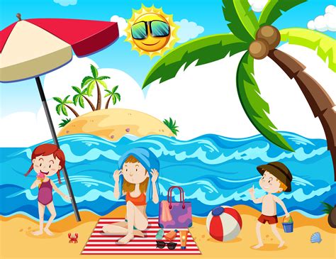 Free and premium stock images of family.we have thousands of royalty free stock images for instant download. A Family Summer Holiday at Beach - Download Free Vectors ...