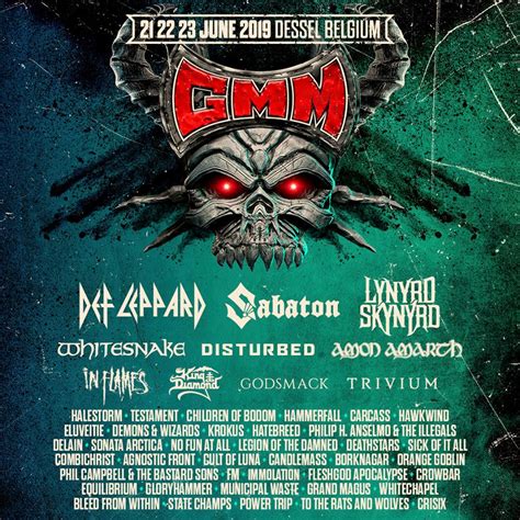 Graspop Metal Meeting Slipknot Kiss Sabaton Slayer Amon Amarth U