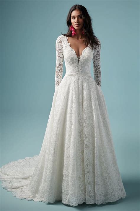Maggie Sottero Wedding Dresses Maggie Sottero Photos Long Sleeve Ball Gown Wedding Dress