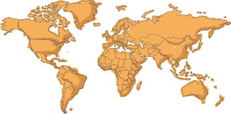 Un Mapa Del Mundo Estilizado Mapa Vectorial Estilizada Del Mundo Con Images