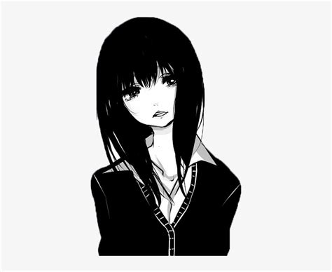 Anime Girl Black And White 41 Koleksi Gambar