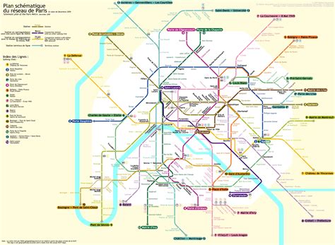 Paris Metro Map France