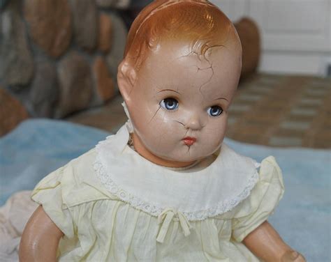 Vintage 1930s 1940s Composite Collectible Baby Doll Sleep Eyes Etsy