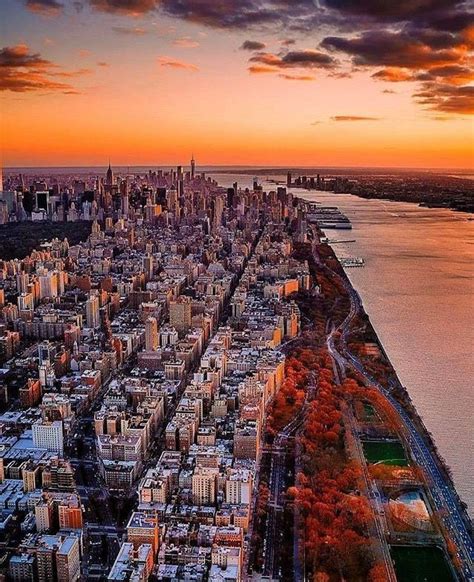 Upper West Side Of Manhattan And The Hudson River New York City
