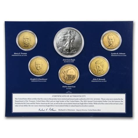 Buy 2015 W 6 Coin Us Mint Annual Uncirculated Dollar Set Apmex