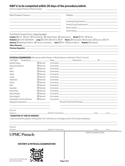 Upmc Pinnacle Inv 4237 2018 Fill And Sign Printable Template Online